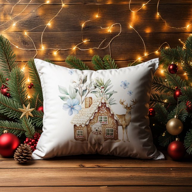 Aquarellhaus, Polar Bear & Reindee Kissen (Von Creator hochgeladen)