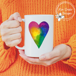 Aquarellherz "Liebe" Kaffeetasse