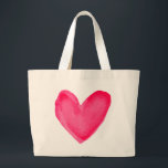 Aquarellherz Rosa Liebe Jumbo Stoffbeutel<br><div class="desc">Fügen Sie Ihrem Leben eine Liebe mit dieser charmanten Öko-Tasche hinzu. Diese niedliche Tasche ist mit einem handgemalten Wasserfarbenherz ausgestattet und ergänzt die Farbtöne Rosa und Rot. Herztotentaschen sind perfekt für * geschäftige Mütter, Väter, Kinder * Beachvolleytaschen und Turntaschen * ökologische Einkaufstaschen * Geschenke - Geburtstage, Feiertage, Weihnachten * Unternehmen...</div>