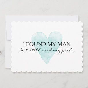 Aquarellherz sind Sie meine Brautjungfernkarten Einladung