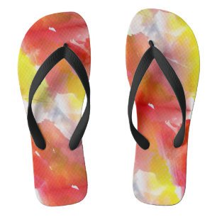 Aquarellhintergrund Flip Flops
