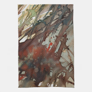 Aquarellhintergrund Geschirrtuch