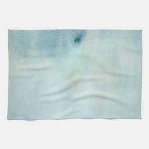 Aquarellhintergrund in Pastellblauem und gelb Geschirrtuch