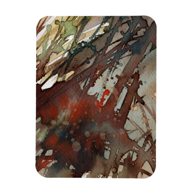 Aquarellhintergrund Magnet (Vertikal)