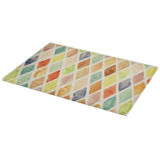 Aquarellhintergrund Schneidebrett (Ecke)