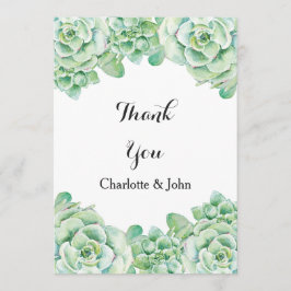 Aquarellhochzeit Vielen Dank Dankeskarte