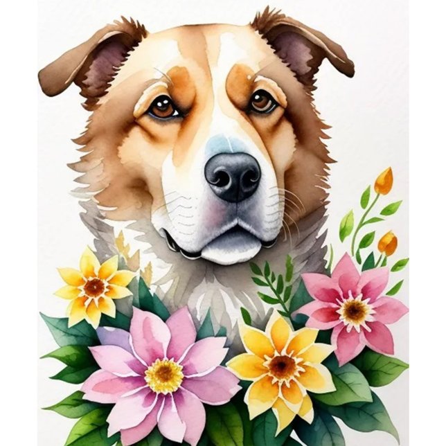 Aquarellhund Puzzle (Watercolor Dog Jigsaw Puzzle!)