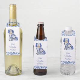 Aquarellhunde Flaschenanhänger