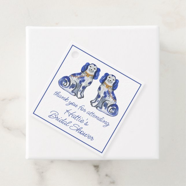 Aquarellhunde Geschenkanhänger (Beispiel)