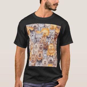 Aquarellhunde: Whimsikischer Nahkampf T-Shirt
