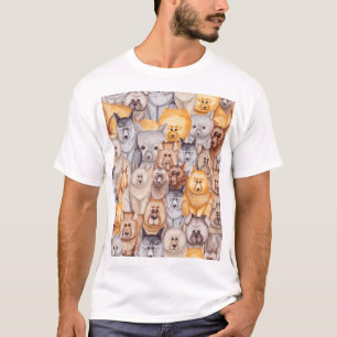 Aquarellhunde: Whimsikischer Nahkampf T-Shirt