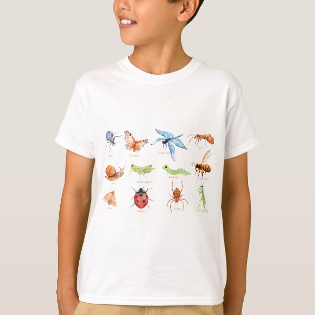 Aquarellinsektenillustration T-Shirt