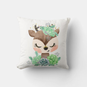 Aquarellirsche mit Keuchkissen Kissen