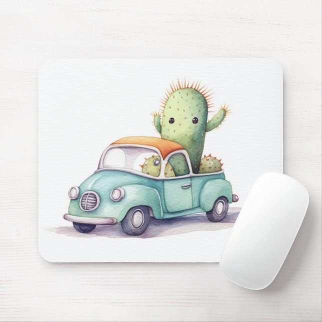 Aquarellkaktus im Lkw Mousepad (Mit Mouse)