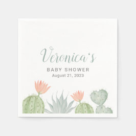 Aquarellkaktus Napkin | Kactus Baby Shower Serviette