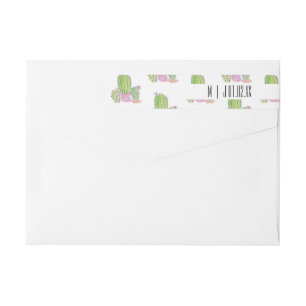 Aquarellkaktus Pflanze Grüne Hochzeitslogos