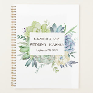Aquarellkaktus Succulents Polka Dots Planer