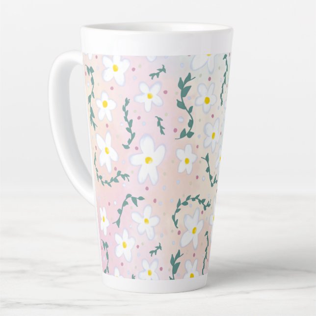 Aquarellkalben Milchtasse (Linke Ecke)