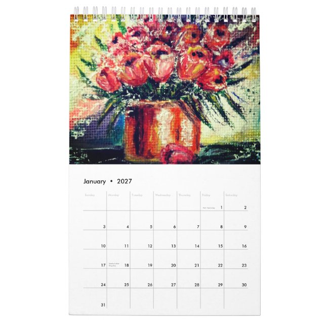 Aquarellkalender Art Malerei Kalender (Jan 2027)
