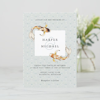 Aquarellkarpfen Einladung