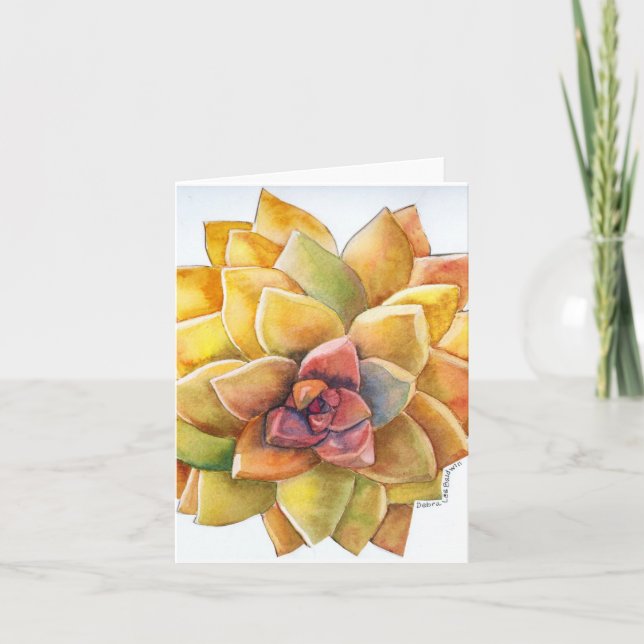 Aquarellkarte Karte (Vorderseite)