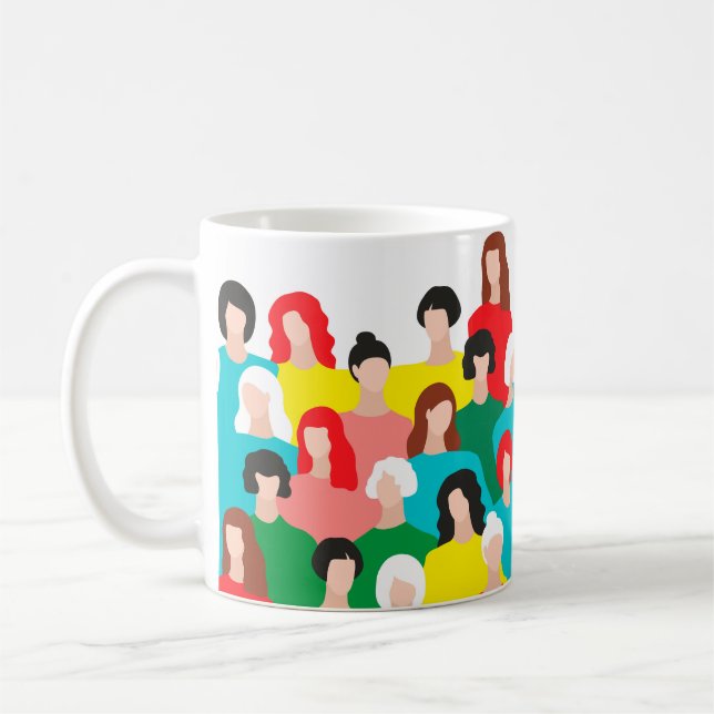 Aquarellkatzen und Freunde Kaffeetasse (Links)