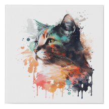 Aquarellkatzenfarbe