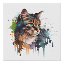 Aquarellkatzenfarbe