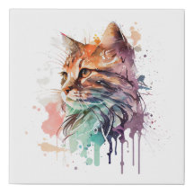 Aquarellkatzenfarbe