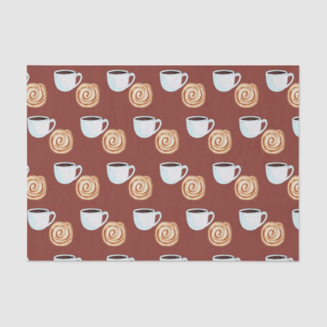 Aquarellkinnamon-Buckaffe Seidenpapier (Vorderseite)