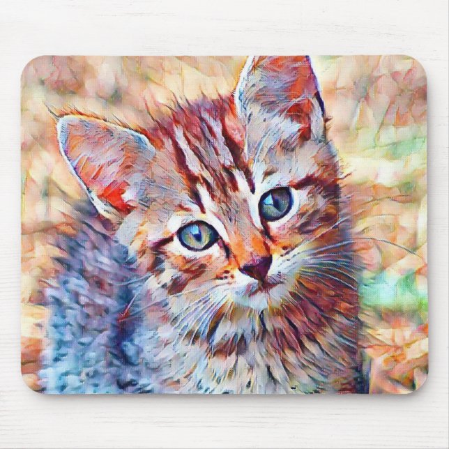 Aquarellkitt Mousepad (Vorne)