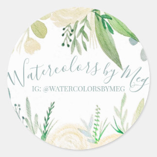Aquarellkleber Runder Aufkleber