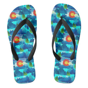Aquarellkolorado Flip Flops