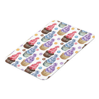 Aquarellkuchen farbig magnet