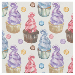 Aquarellkuchen farbig stoff