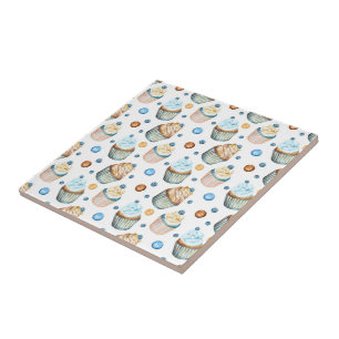 Aquarellkuchen Fliese