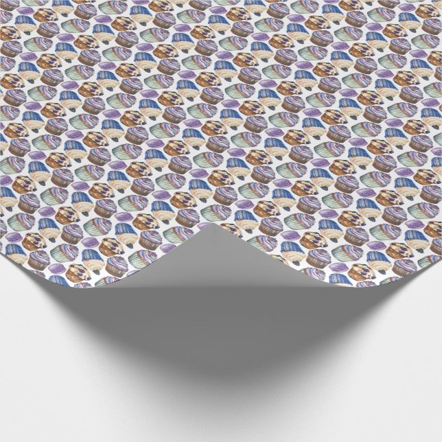 Aquarellkuchen Geschenkpapier (Ecke)