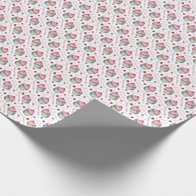 Aquarellkuchen Geschenkpapier (Ecke)
