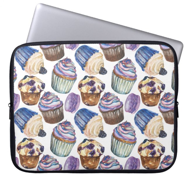 Aquarellkuchen Laptopschutzhülle (Vorderseite)