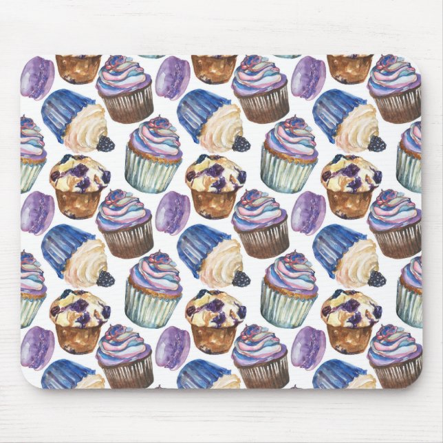 Aquarellkuchen Mousepad (Vorne)