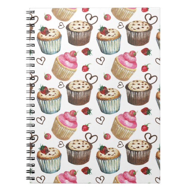 Aquarellkuchen Notizblock (Vorderseite)