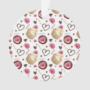 Aquarellkuchen Ornament