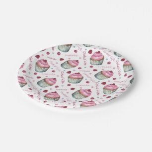 Aquarellkuchen Pappteller