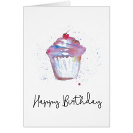 Aquarellkuchen, Spritzer, moderne Schrift