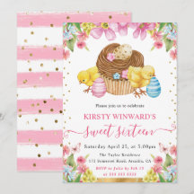 Aquarellküken Osterküken und Kuchenfrühlingssüß 16
