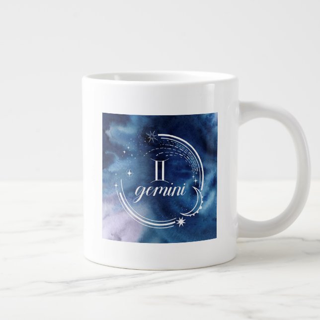 Aquarellkunde - Gemini Jumbo-Tasse (Rechts)