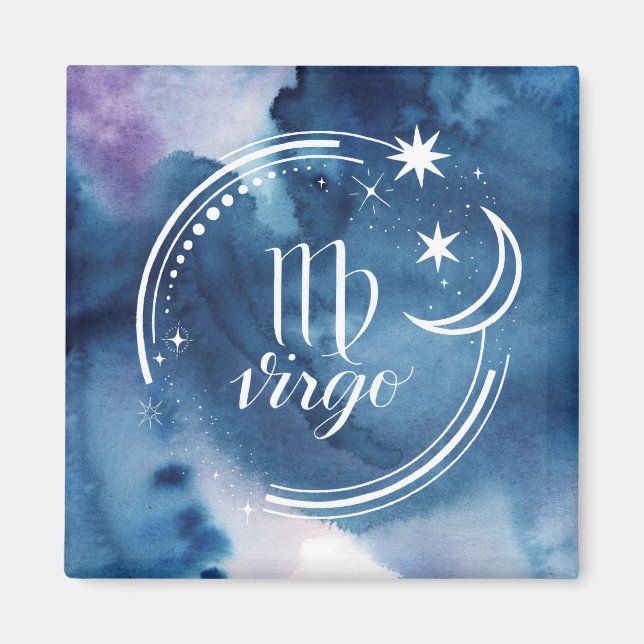 Aquarellkunde - Virgo Magnet (Vorne)