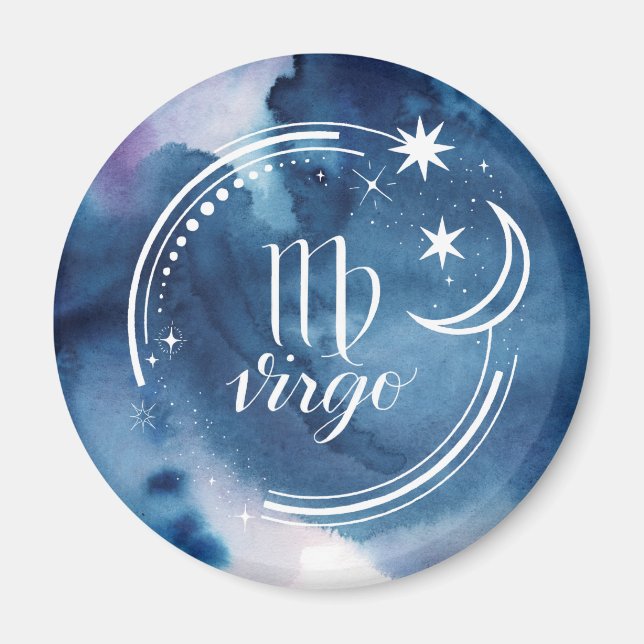 Aquarellkunde - Virgo Magnet (Vorne)
