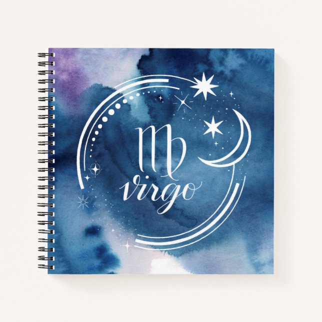 Aquarellkunde - Virgo Notizbuch (Vorderseite)