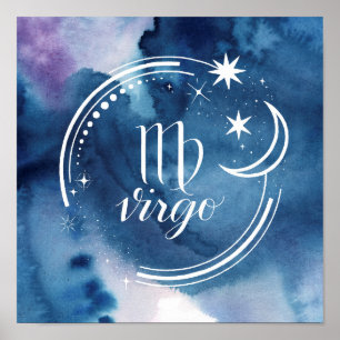 Aquarellkunde - Virgo Poster